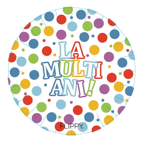 Best deals - Set 6 Farfurii de Unica Folosinta, Flippy, Colectia, LA MULTI ANI, 23 cm, din Carton Laminat, Multicolor