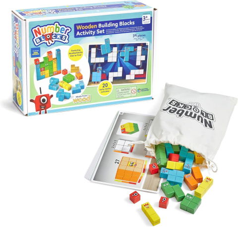 Seturi de construit - Set activitati cu cuburi din lemn - Numberblocks®