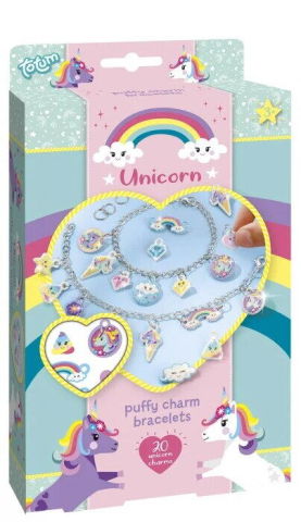 Jucarii arta si creativitate - Set bratari cu pandantive - Unicorni