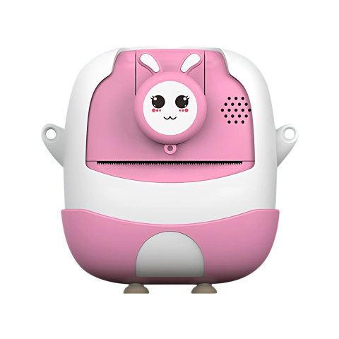 Import - Set Camera Instantanee pentru Copii, Flippy, Ecran HD 2.4'', 24MP, 720P Video, 1200 mAh, cu Functie de Printare Alb-Negru, cablu USB-C, Bluetooth, Compatibil iOS/Android, Imprimare APP, Mode