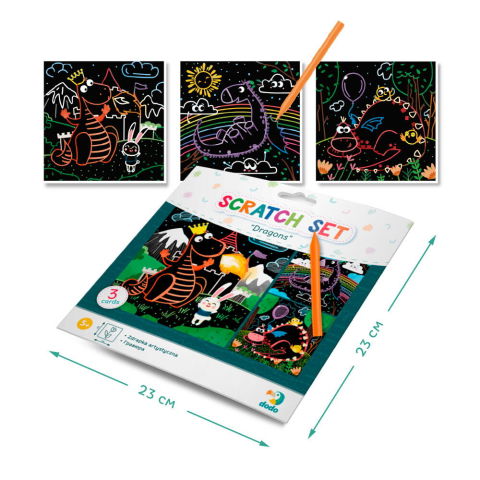 10 - 25 LEI - Set creativ de razuit - Dragoni