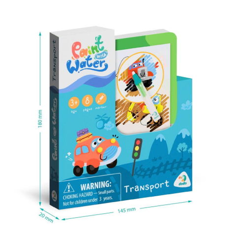 Desen si pictura - Set de colorat cu apa - Vehicule