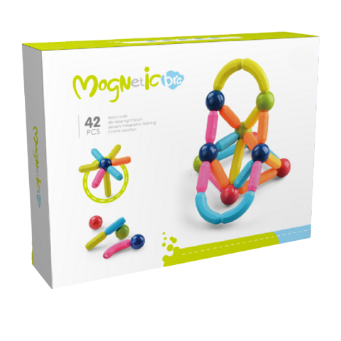 Best deals - Set de constructie magnetic - Forme 3D (42 piese)