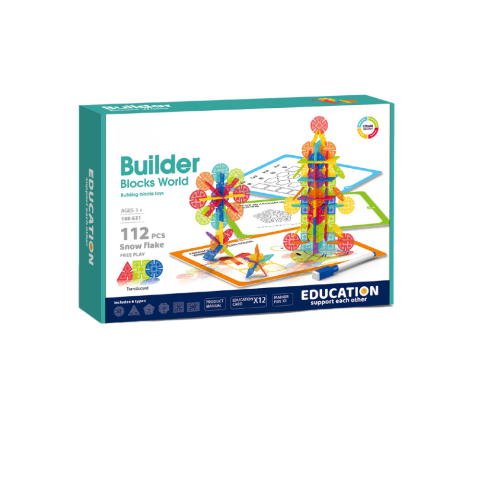 Best deals - Set de constructie STEAM - Fulgi de zapada (112 piese)