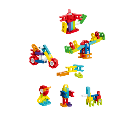 25 - 50 LEI - Set de constructie STEAM in cutiuta - Fun Blocks (26 piese)