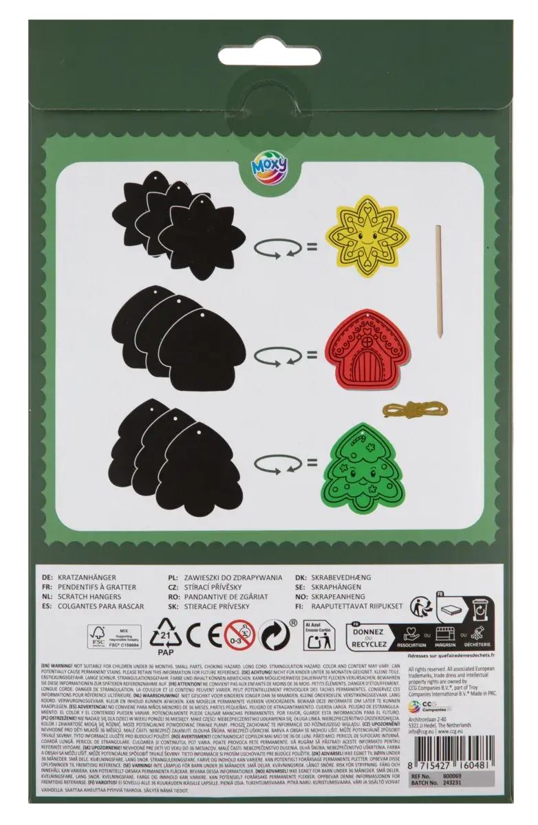 10 - 25 LEI - Set de razuit - Decoratiuni de Craciun