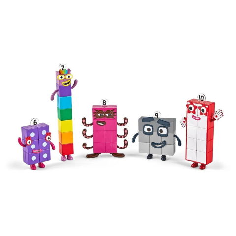 Jocuri matematice - Set figurine Numberblocks - De la Sase la Zece