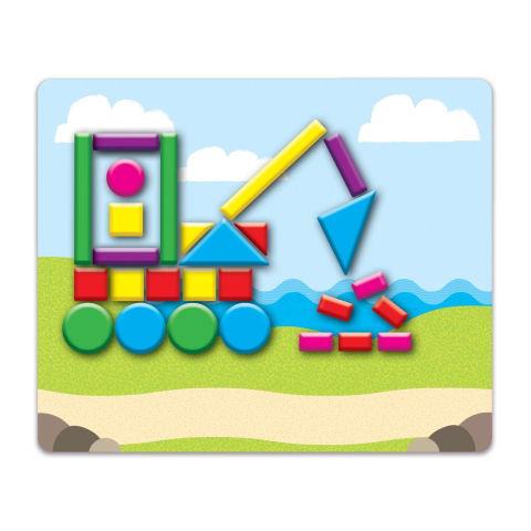 Jocuri matematice - Set - forme geometrice magnetice