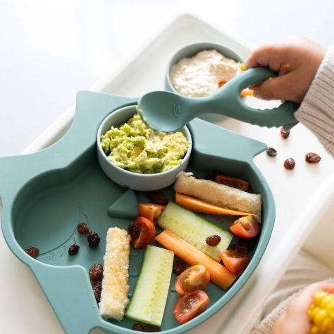 25 - 50 LEI - Set lingurite din silicon - Bufnita & vulpita