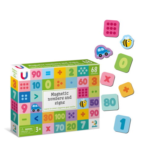 Jocuri matematice - Set magnetic - Numere si simboluri matematice