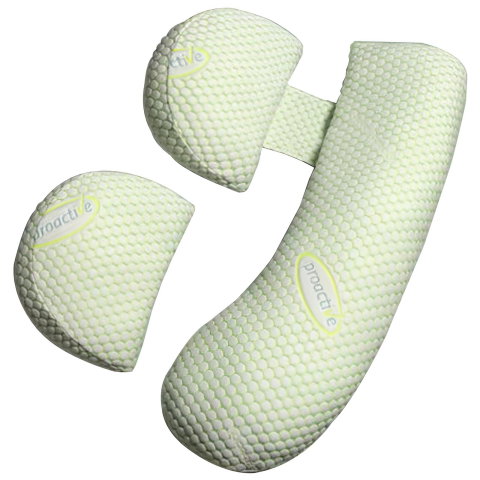 TeoMarket - Set Perna pentru Gravide, Flippy, Husa Detasabila, Utilizare in Forma H si U, Reglabila, Latime Ajustabila, Proactive, Verde