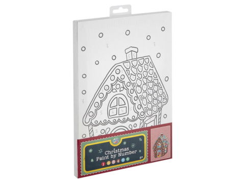 10 - 25 LEI - Set pictura pe numere - Casuta de turta dulce