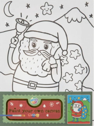 10 - 25 LEI - Set pictura pe panza - Vine Craciunul