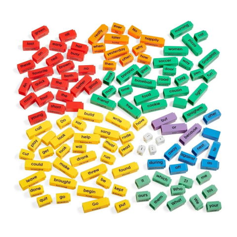 Jucarii lingvistice - Set Reading Rods® - Construim propozitii (lb. engleza)