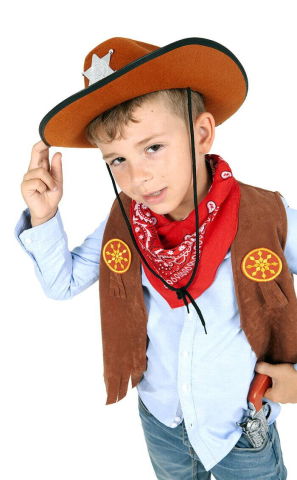Costume de carnaval - Set vesta & accesorii - Cowboy