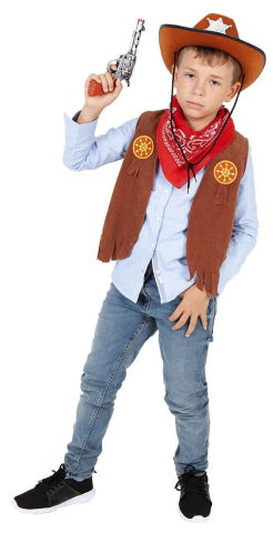 Costume de carnaval - Set vesta & accesorii - Cowboy