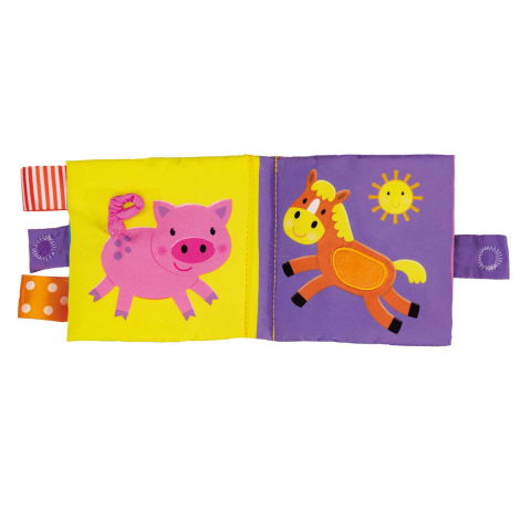 Carti bebelusi - Soft Book: Carticica moale Farm