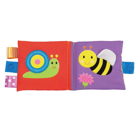 Carti bebelusi - Soft Book: Carticica moale Garden