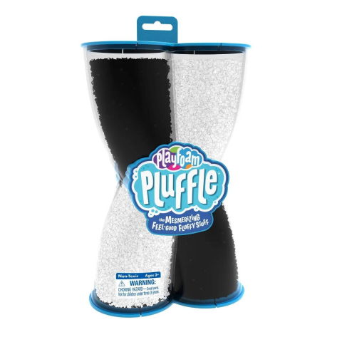 Plastilina si modelaj - Spuma de modelat Playfoam Pluffle™ Twist - Alb si negru