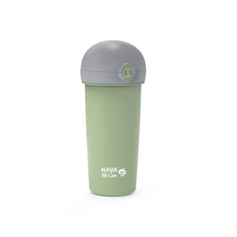 Fara Categorie - Sticla de plastic cu pai Nava 380ml verde