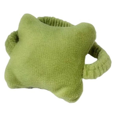 Import - Suport de Mana, Flippy, Pernuta pentru Incheietura cu Banda Elastica, pentru Mouse, Moale, 7.5 x 7 cm, Verde Inchis