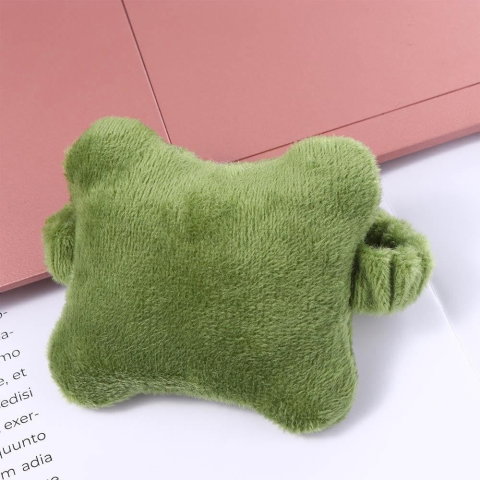 Import - Suport de Mana, Flippy, Pernuta pentru Incheietura cu Banda Elastica, pentru Mouse, Moale, 7.5 x 7 cm, Verde Inchis