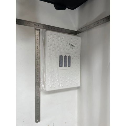 Diverse Casa - Suport Ergonimic pentru Picioare, Flippy, Plastic, cu Role de Masaj pentru Talpi, pentru Birou, Usor de Transportat, Detasabil, 33.5x24x12 cm, Alb