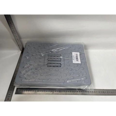 Diverse Casa - Suport Ergonimic pentru Picioare, Flippy, Plastic, cu Role de Masaj pentru Talpi, pentru Birou, Usor de Transportat, Detasabil, 33.5x24x12 cm, Gri