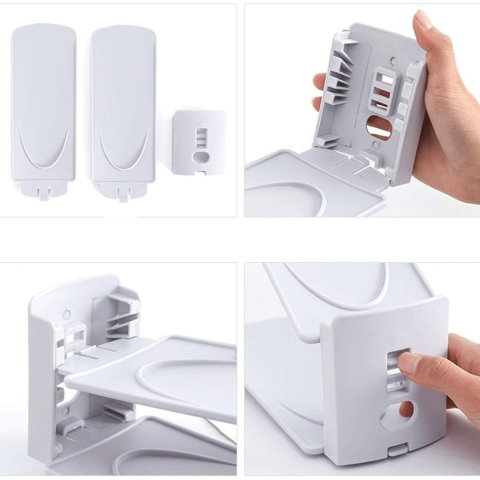 Best deals - Suport pentru Pantofi, Flippy, din Plastic, Reglabil, 2 Niveluri, 27 x 10 x 20 cm, Alb