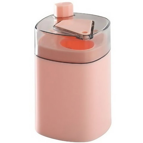 Import - Suport Scobitori, Flippy, Automat, cu Buton si Capac, din PP, 9.5x6 cm, Roz