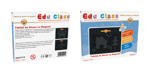 Jocuri magnetice - Tablita de desen cu magneti - 714 piese