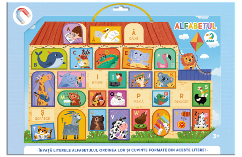 Jucarii lingvistice - Tablita magnetica cu alfabetul ( limba romana)
