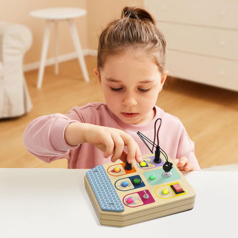 Jucarii de logica - Tablita senzoriala - Micutul electrician