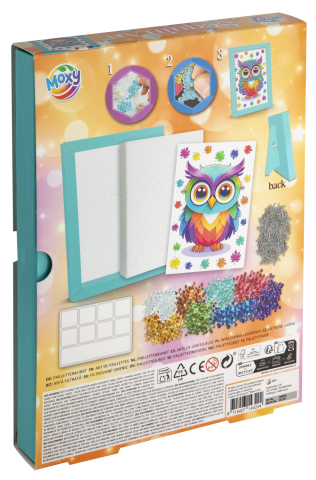 25 - 50 LEI - Tablou cu paiete - Bufnita