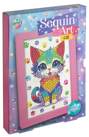 25 - 50 LEI - Tablou cu paiete - Pisicuta