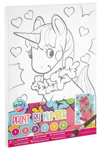 10 - 25 LEI - Tablou pictura pe numere - Unicorn