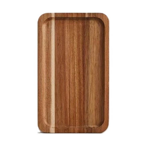 Articole pentru Servit - Tava din Lemn, Flippy, Dreptunghiulara, pentru Alimente sau Decor, 20 x 12 x 1.5 cm, Natur