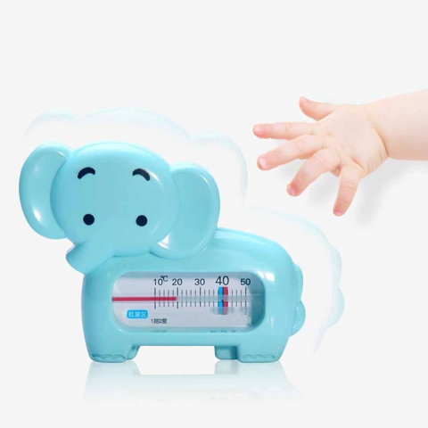 Best deals - Termometru pentru Baie, Flippy, Plutitor, Rezistent la apa, Multifunctional, Model Elefant, 11.5x9x2 cm, Albastru