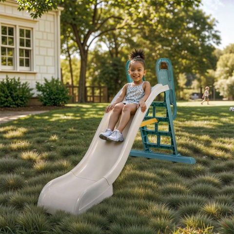 Jucarii pentru exterior - Tobogan mare pentru copii - Pastel