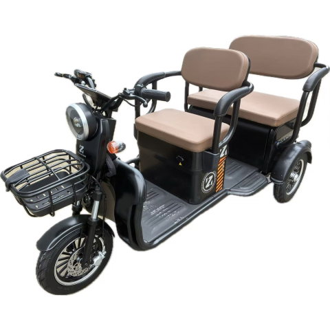 Import - Triciclu Electric V6, Saige, Fara Permis, cu Doua Locuri, Motor 1800W, Baterie 72V24Ah, Autonomie 60km, 220x88x105 cm, Viteza Maxima 25km/h, Negru OldStyle