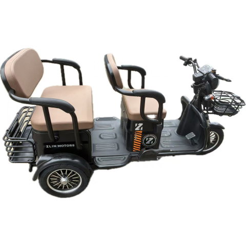 Import - Triciclu Electric V6, Saige, Fara Permis, cu Doua Locuri, Motor 1800W, Baterie 72V24Ah, Autonomie 60km, 220x88x105 cm, Viteza Maxima 25km/h, Negru OldStyle