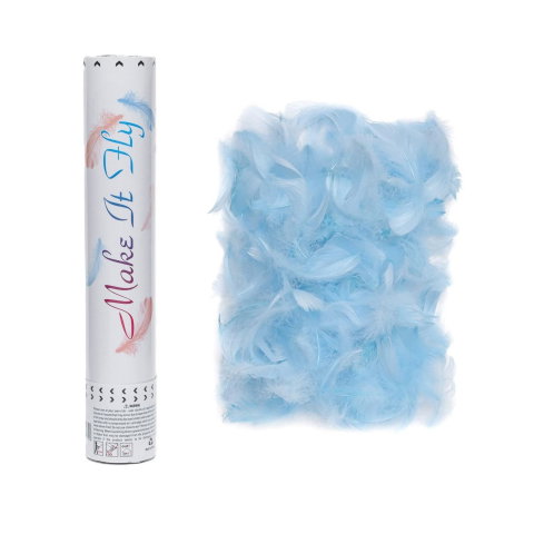 TeoMarket - Tub de Confetti, Flippy, Model Pene, 27 cm, Make It Fly, Bleu