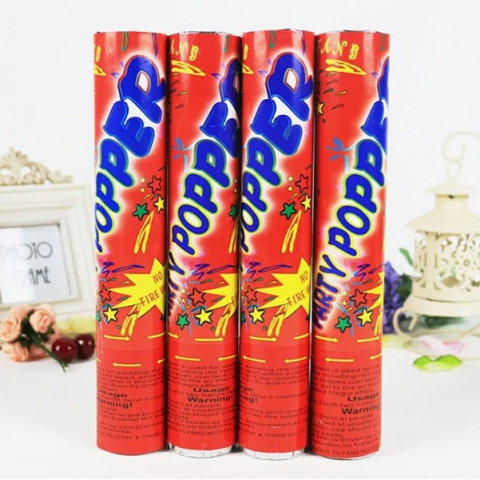 Import - Tub de Confetti, Flippy, Party Pooper, 40x5 cm, Confetii Asortate din Hartie, Multicolor