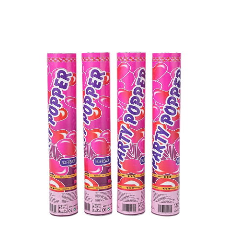 Import - Tun Confetti, Flippy, Model Mix din Folie, 40 cm, Ambalaj din Carton, Eliberare prin Rasucire, Multicolor