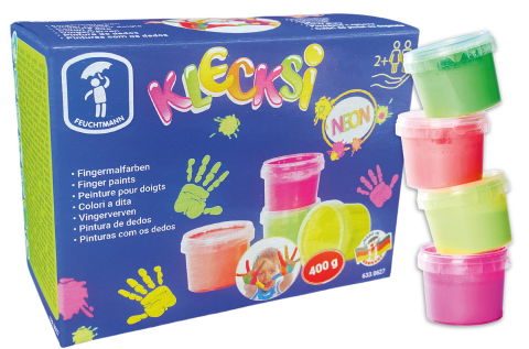 Desen si pictura - Vopsea pentru pictura cu degetele - 4 culori neon