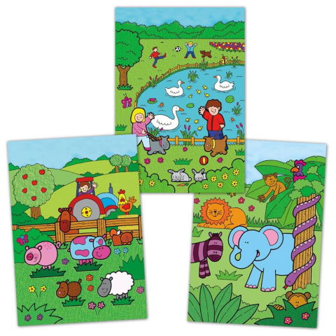 Desen si pictura - Water Magic: Carte de colorat Animalute