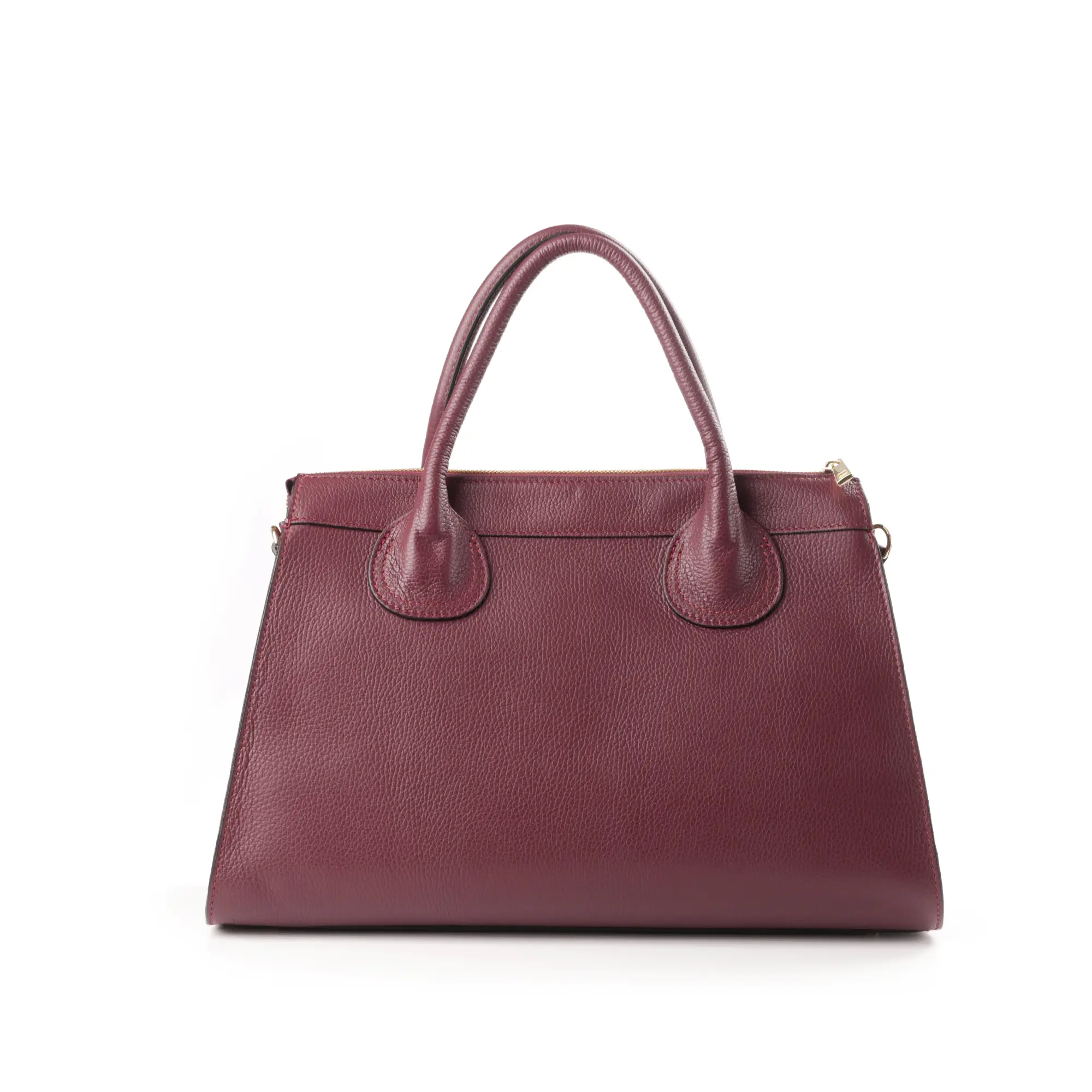 Geanta de dama mare din piele naturala Elara Large culoare Bordo [6]