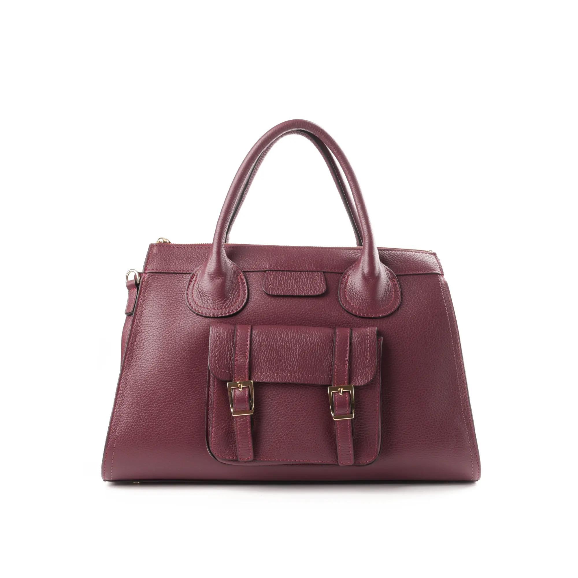 Genti Office - Geanta de dama mare din piele naturala Elara Large culoare Bordo