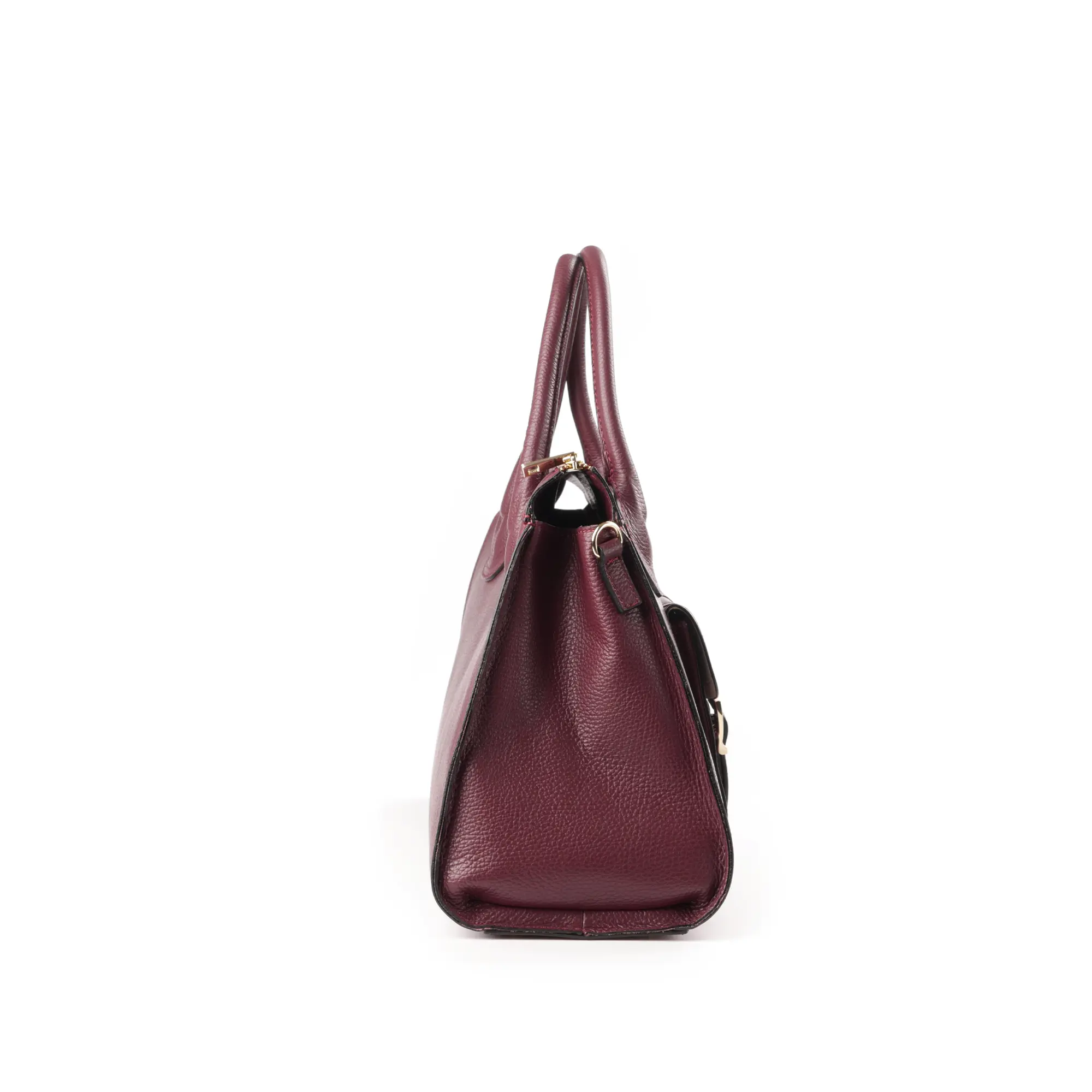 Geanta de dama mare din piele naturala Elara Large culoare Bordo [4]