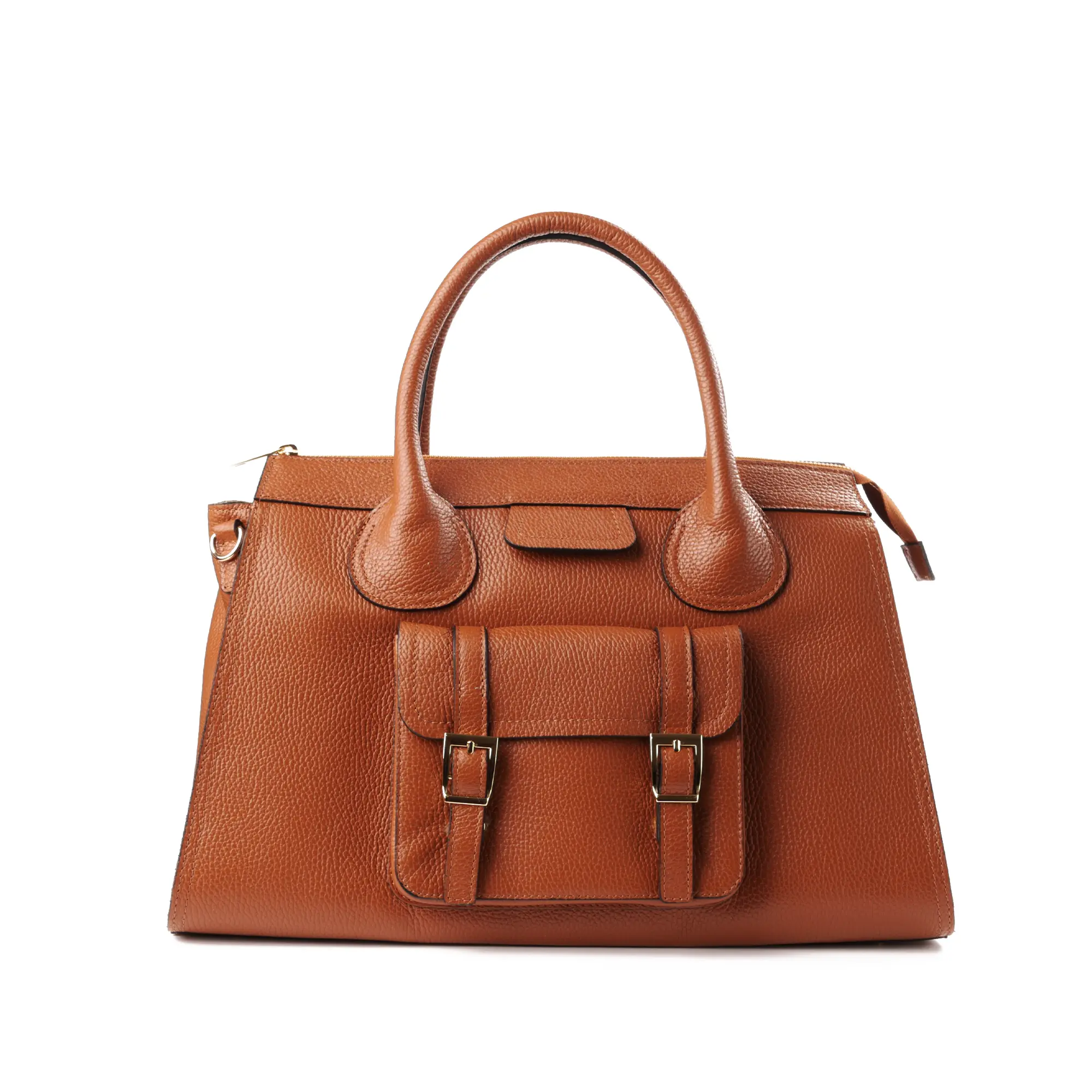 Genti Casual - Geanta de dama mare din piele naturala Elara Large culoare Maro